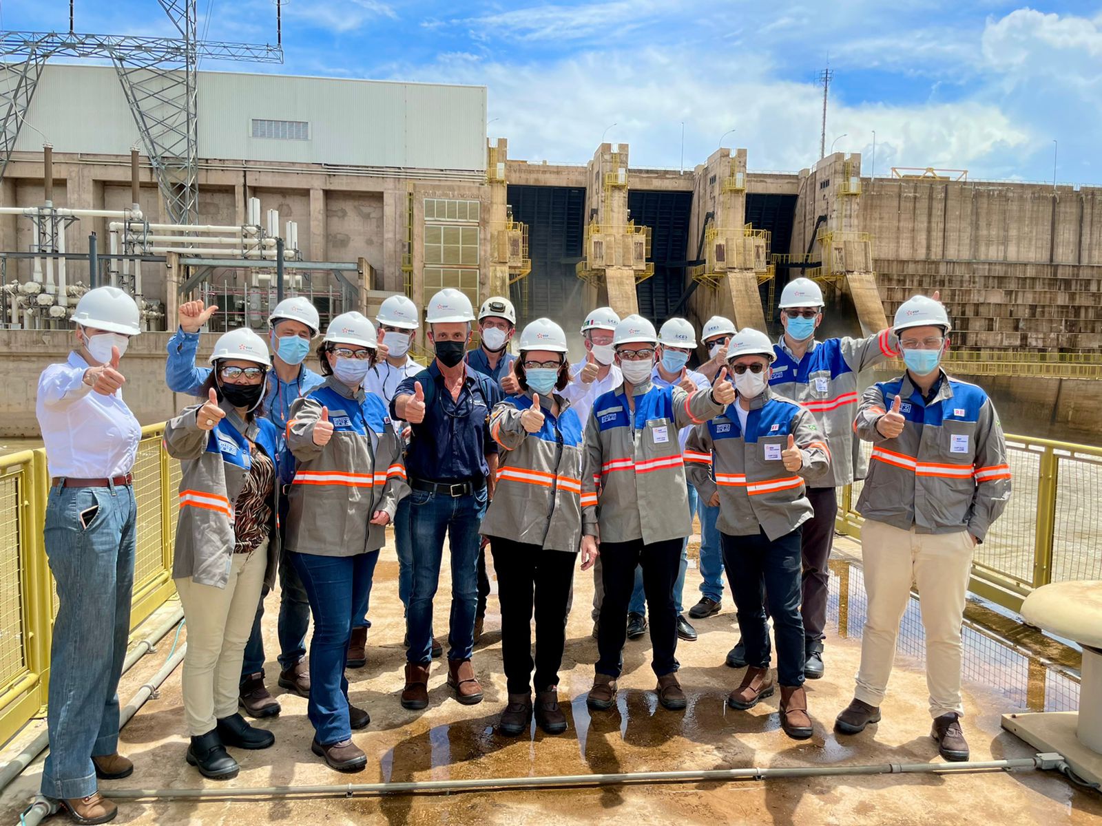 Diretores do Grupo EDF visitam a Usina Hidrelétrica Sinop