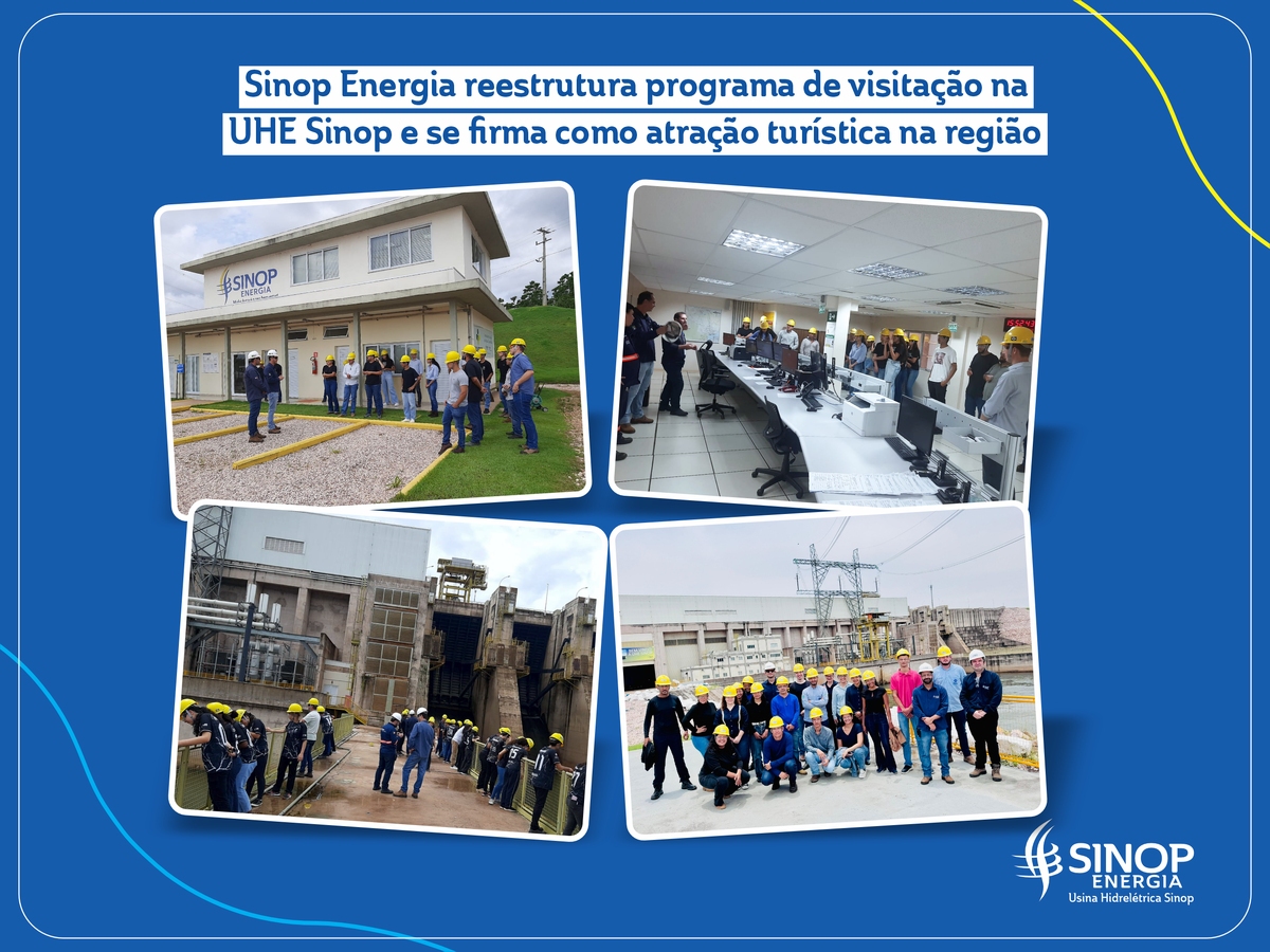 Sinop Energia reestrutura programa de visitação na UHE Sinop e se firma como atração turística na região