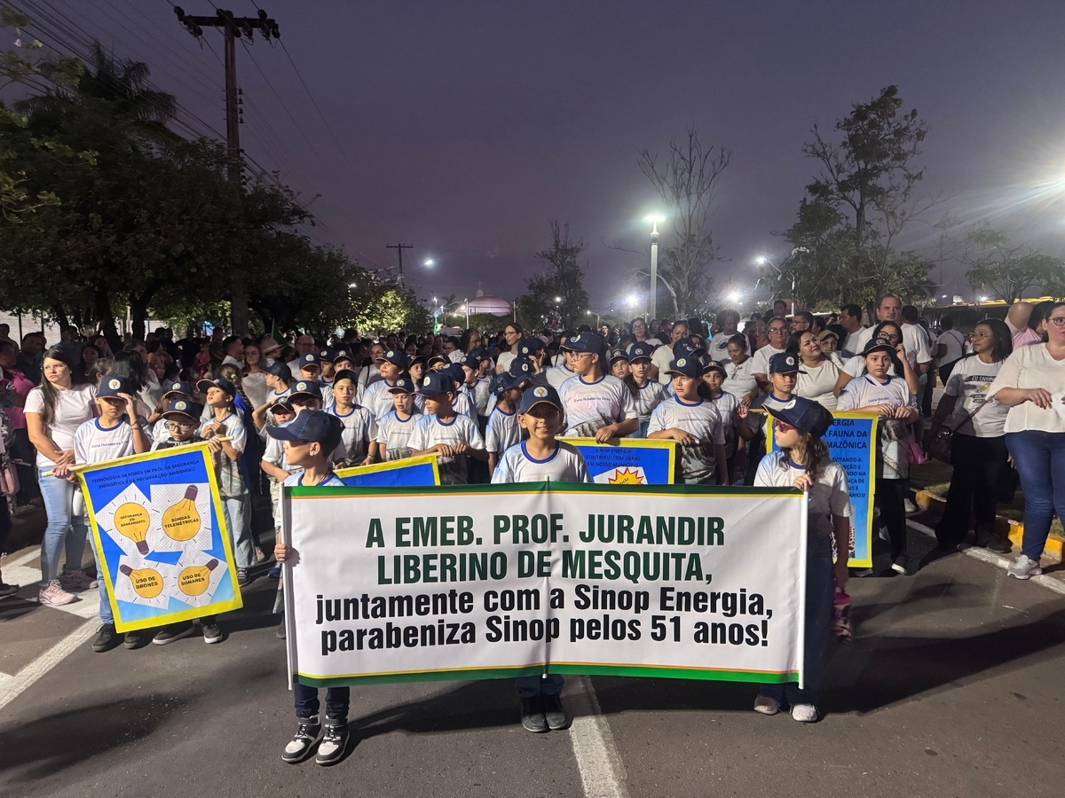 7 DE SETEMBRO: Sinop Energia é homenageada em desfile cívico