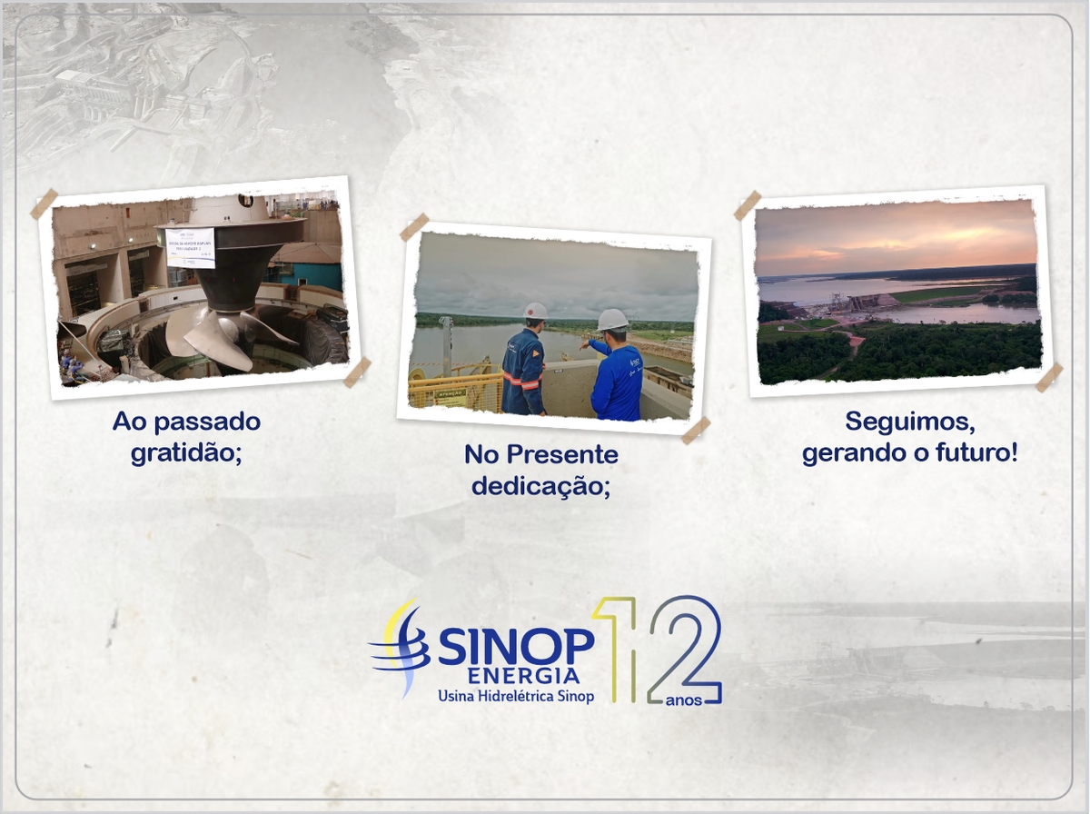 Sinop Energia: 12 Anos de história, gerando o Futuro