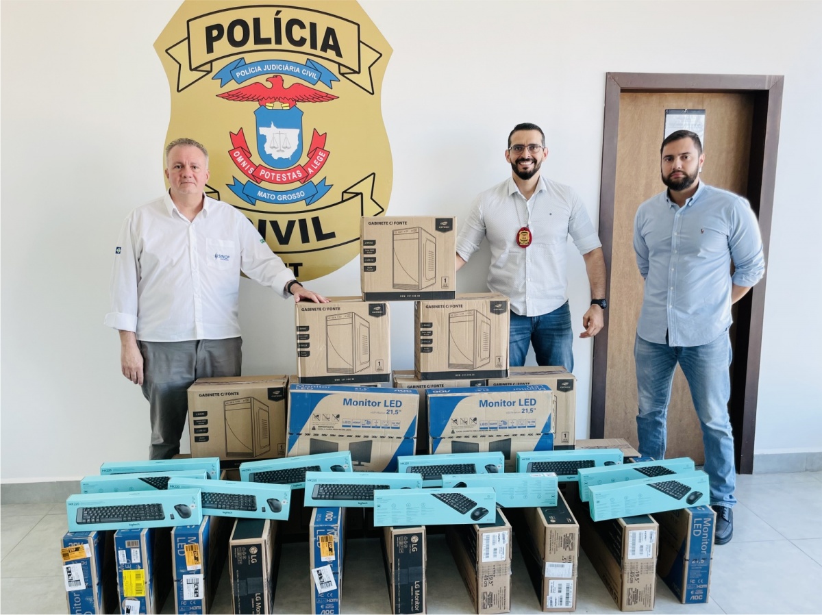 Sinop Energia doa equipamentos para unidades da Polícia Civil de Sinop e Cláudia