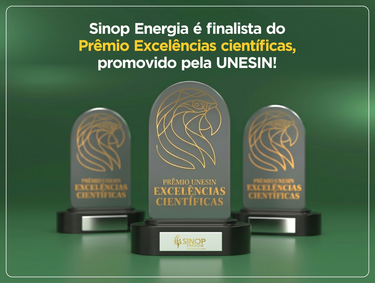 Sinop Energia é finalista no Prêmio UNESIN Excelências Científicas