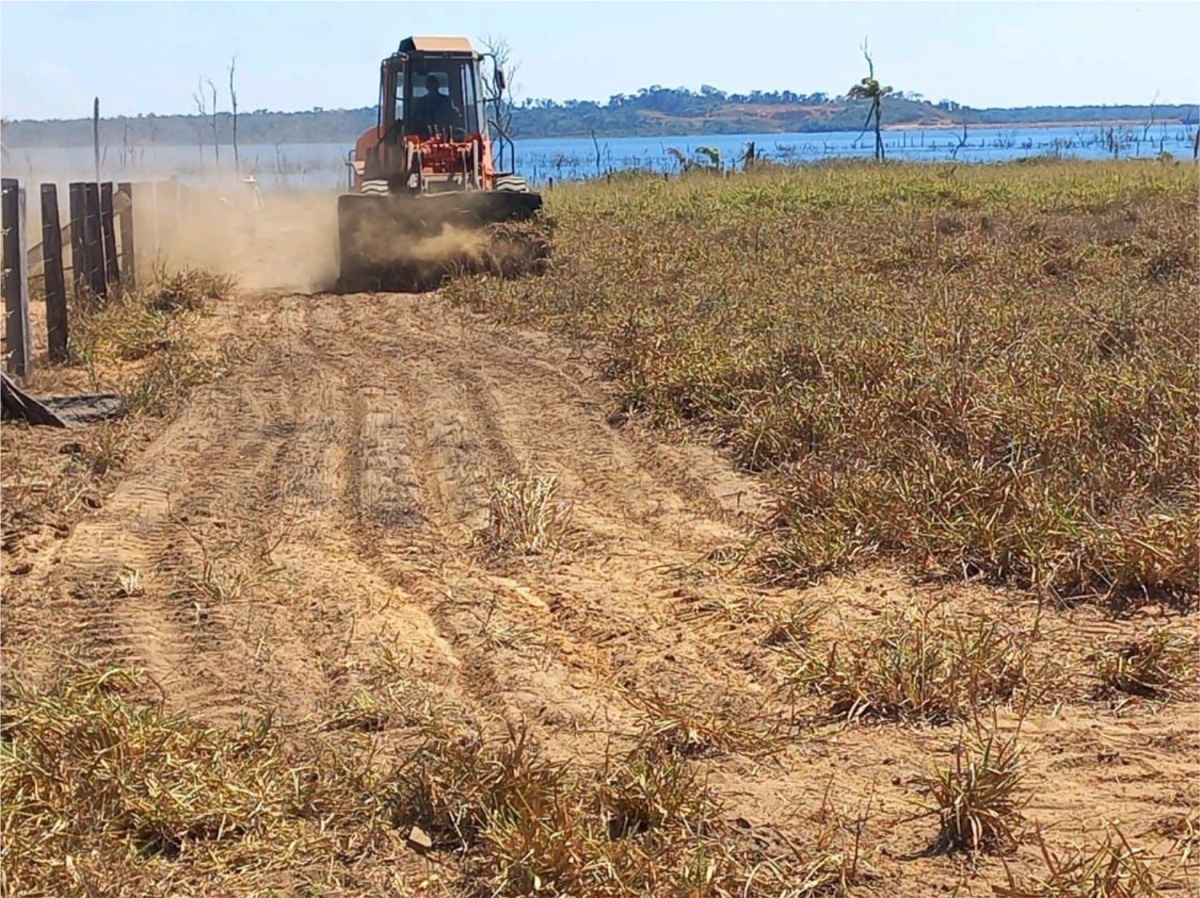 UHE Sinop constrói aceiros para prevenção de queimadas no entorno do reservatório
