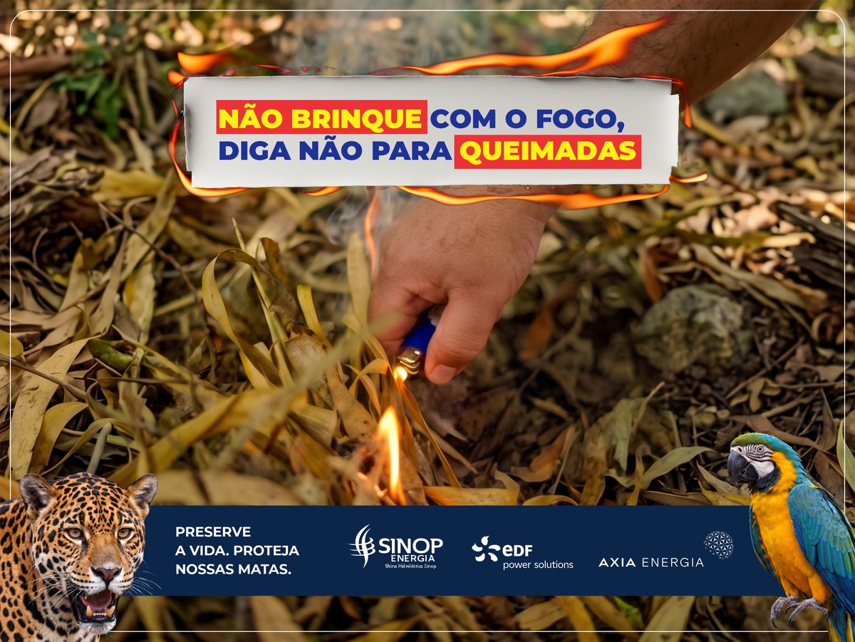 Sinop Energia une criatividade e conscientização em nova campanha contra incêndios
