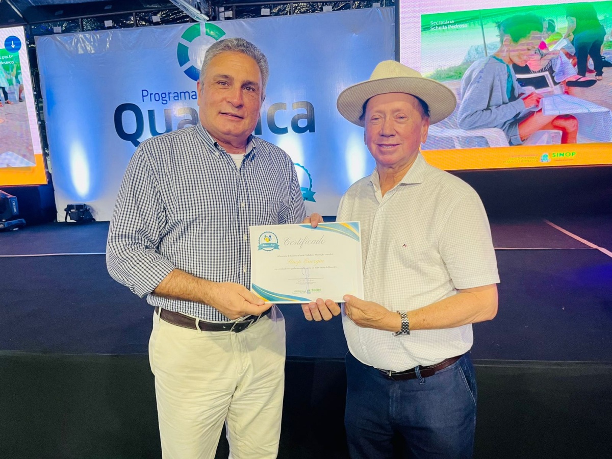 Sinop Energia recebe Selo da Assistência Amiga pela realização de ações sociais