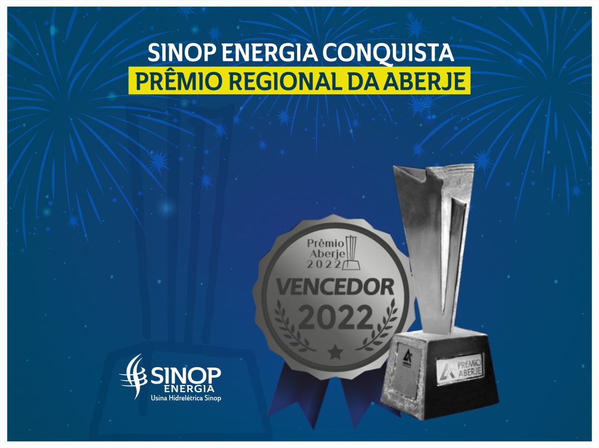 Sinop Energia vence o Prêmio Aberje 2022 - Regional Minas/Centro-Oeste