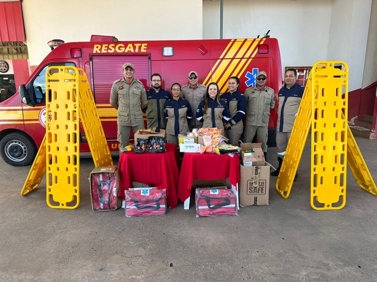 UHE Sinop entrega equipamentos para o 4º Batalhão do Corpo de Bombeiros