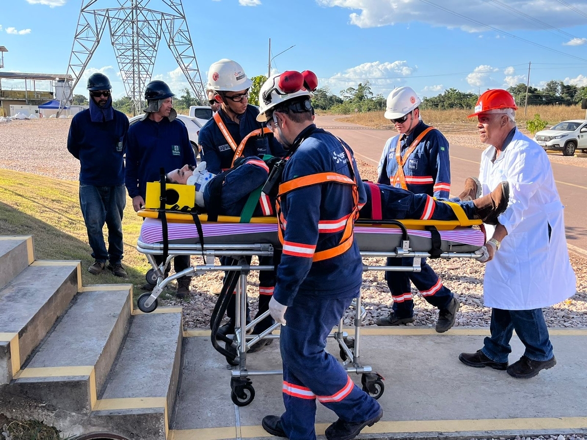 UHE Sinop realiza Simulado de emergência da barragem e orienta colaboradores e população