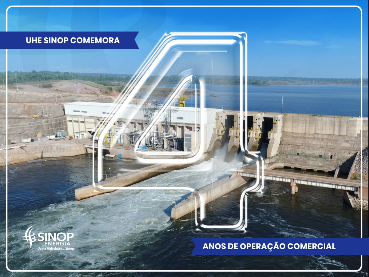 UHE Sinop comemora quatro anos de operação comercial 
