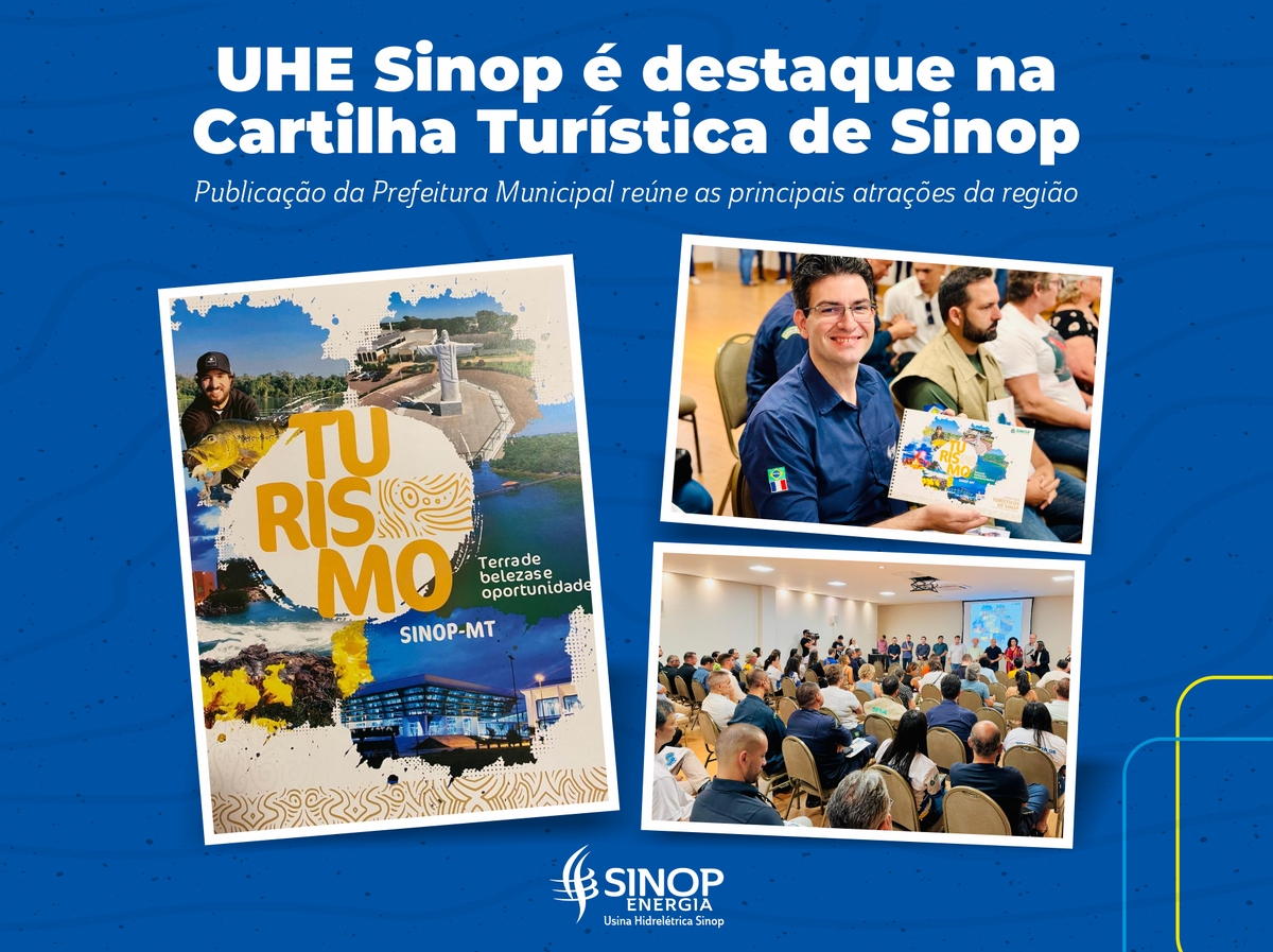 UHE Sinop é destaque na Cartilha Turística de Sinop
