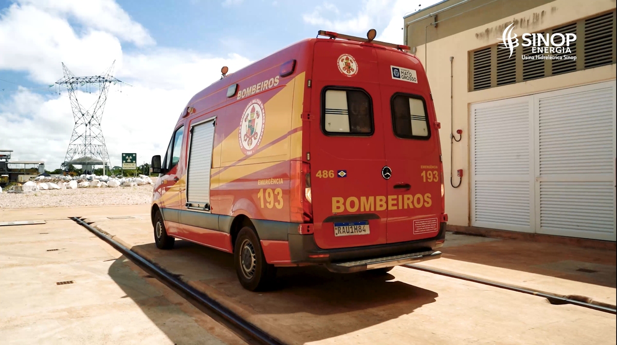 Corpo de Bombeiros e CIOPAer atuam em simulado de emergência da Usina Hidrelétrica Sinop