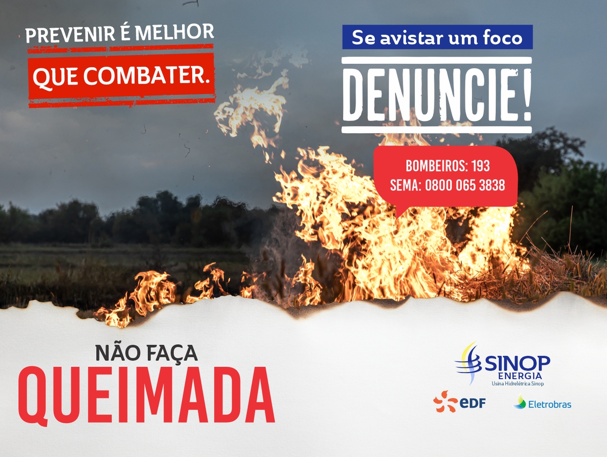 Sinop Energia inicia campanha de conscientização contra queimadas