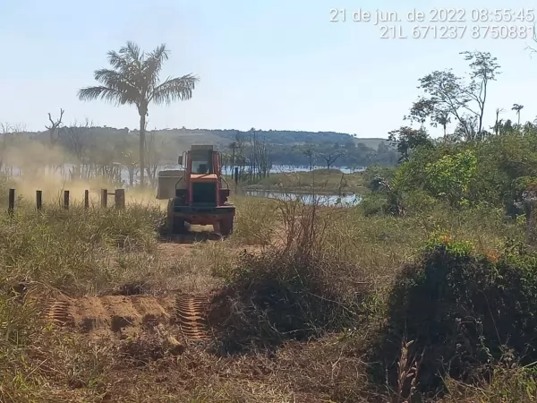 UHE Sinop constrói aceiros para prevenção de queimadas no entorno do reservatório
