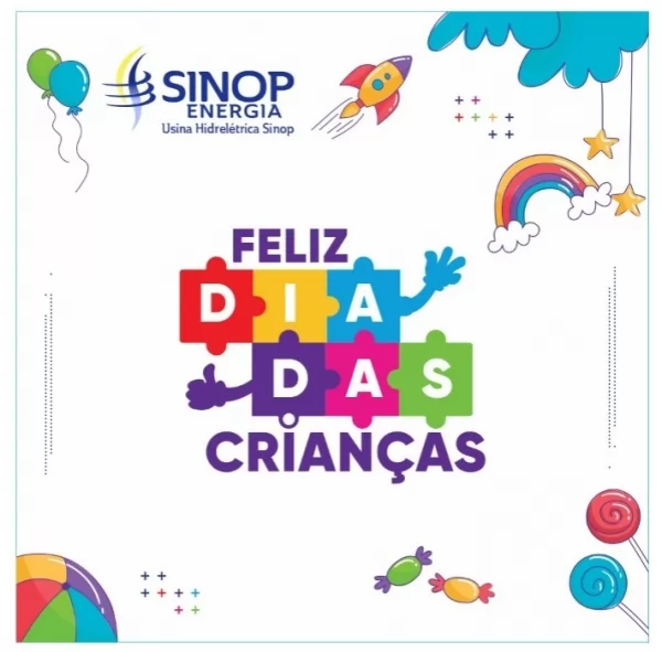 Sinop Energia celebra o Dia das Crianças - A empresa reuniu colaboradores e seus filhos para comemorar a data