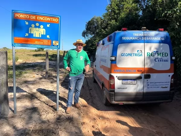 UHE Sinop realiza Simulado de emergência da barragem e orienta colaboradores e população