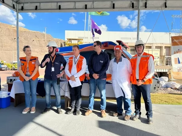 UHE Sinop realiza Simulado de emergência da barragem e orienta colaboradores e população