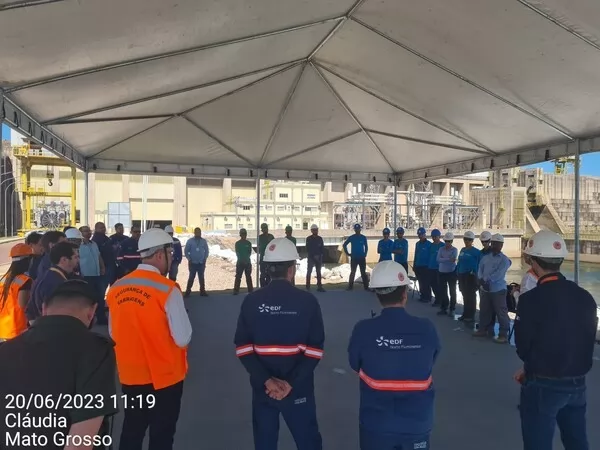 UHE Sinop realiza Simulado de emergência da barragem e orienta colaboradores e população