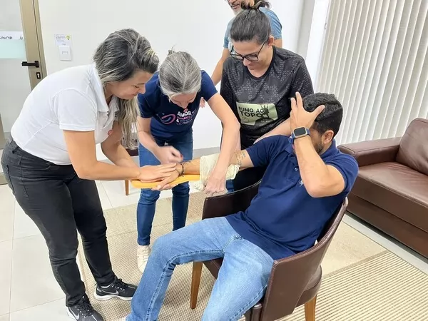 Sinop Energia promove treinamento de reciclagem da brigada de incêndio